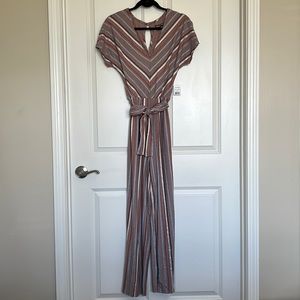 NWT Cute comfy striped jumpsuit, size small